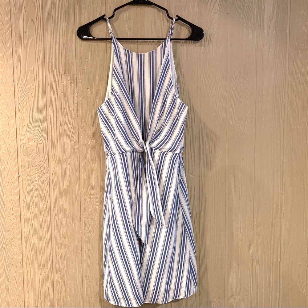 NWT Dry Goods Stripes Knot Sleeveless Dress